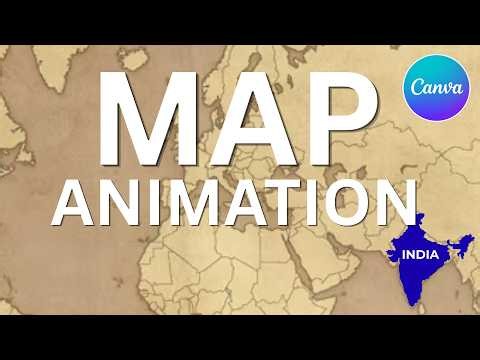 Canva Map Animation Tutorial | Create Animated Travel Maps (Step-by-Step)