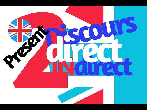 Can you formulate a sentence in indirect speech in the present tense in English? #1andanglais - n...