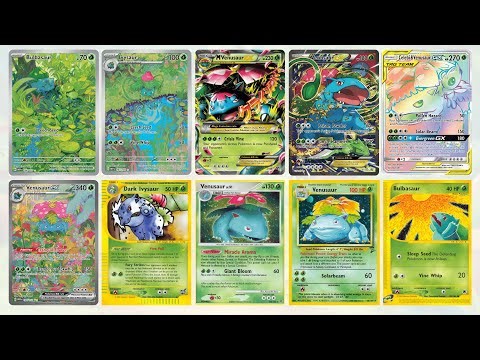 Pokemon TCG - All Venusaur Evolution Cards (Bulbasaur, Ivysaur, Venusaur)