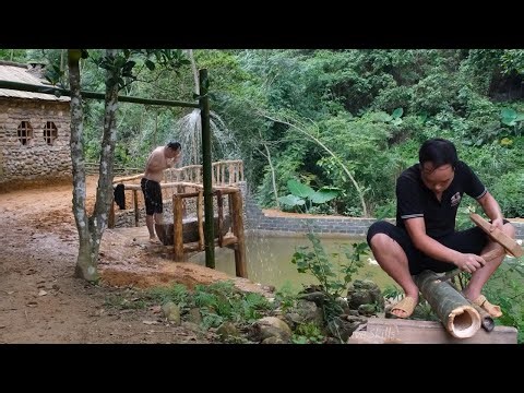 Nature Inspired DIY - Expanding the Yard and Crafting a Bamboo Shower Area