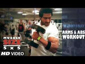Wednesday : ARMS & ABS WORKOUT | "MUSCLE SIZE 5x5" PROGRAM by Guru Mann