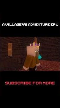 A Villager's Adventure Ep 1 (Part 4) - Minecraft Animation #Shorts