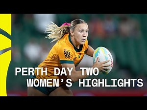 Australia bring the POWER 💪 | HSBC SVNS Perth 2025 | Day Two Women's Highlights