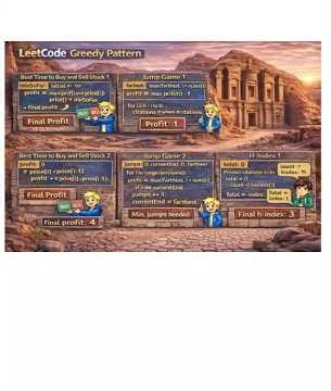 Greedy Pattern| Solve 6 Leetcode | Best time to buy and Sell Stock 1,2, Jump game 1,2 , H Index1,2