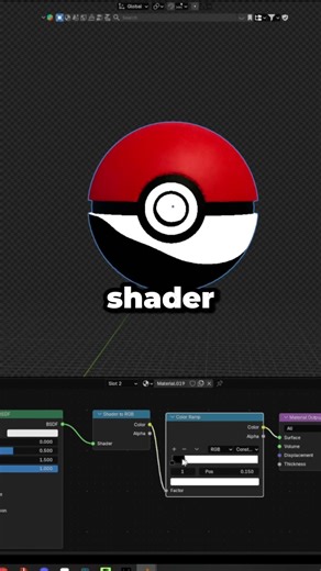 How to make the 2D effect in Blender #tutorial #blender #pokemon