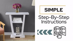 Convenience Concepts Newport V Console Table 31.5" - Modern Sofa Table with Storage Shelves, Narrow Entryway Hall Table for Living Room, Display Accent Table, Black