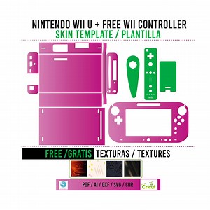 Wiiu Skin Template Vector / Skin Template - Etsy