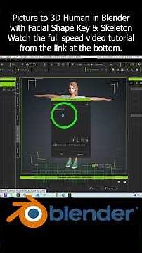 Picture to 3D Human in Blender with Facial Shape Key & Skeleton with Character Creator 5 Headshot 2