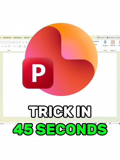 PowerPoint Trick in 45 seconds! #powerpointpresentation #tutorial #ppt