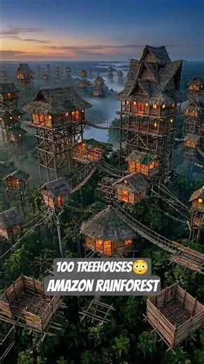 100 Treehouses Built in the Amazon Rainforest 🌳
