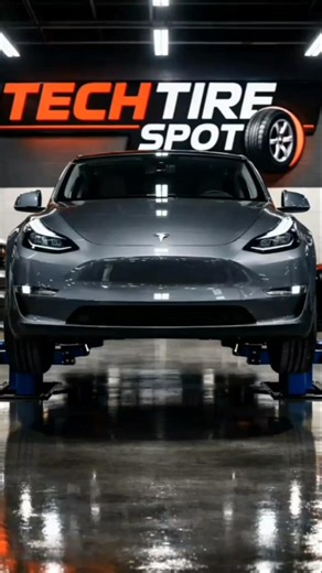 Tesla Model Y Tire Sizes Explained 🛞 | Stock & Upgrade Options #Shorts