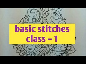 Machine embroidery tutorial class ---1