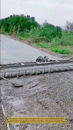 Single Roller Concrete Leveling Machine for Road Construction