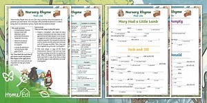 Nursery Rhyme Mad Libs