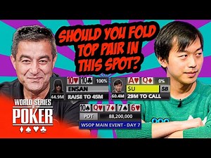 WSOP Main Event 2019 Final Table Strategy | Hossein Ensan vs Timothy Su
