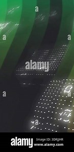 Binary code and data streams animation over green and yellow gradient background. Technology, digital, coding, cyber, network, futuristic Stock Video Footage - Alamy