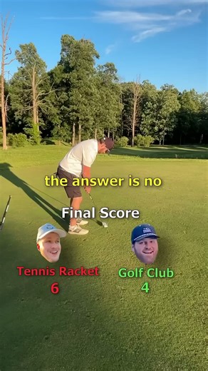 Golf club vs tennis racket #golf