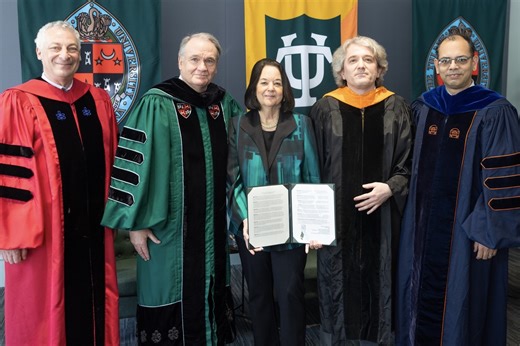 Ibrahim Demir invested as Michael A. Fitts Presidential Chair in Environmental Informatics and Artificial Intelligence