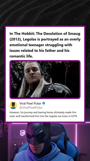 The Hobbit Desolation of Smaug 2013 Legolas Acts Like an Edgy Teenager