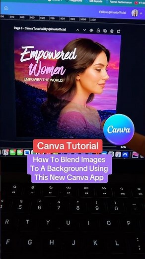 Canva Tutorial - How To Blend Images To Any Background Using This Brand New Canva App 🤯