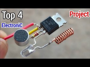 Top 4 Electronics Project Using BC547 Transistor & (Bt136 Triac, Led, RGB) Simple Project