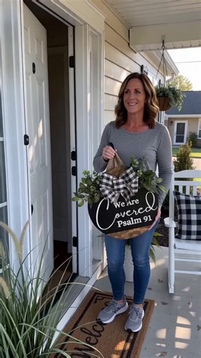 Elevate your entryway with a meaningful touch! ✨ This beautiful Christian front door decor is perfect for adding warmth and faith to your home. Easy to hang and designed to welcome, it's a lovely way to express your style right at your doorstep. Make your front door inviting and inspiring. Tap to shop and discover yours! #doordecor #christianhome #fronthomedecor #doorwreath #AIGC #Moras