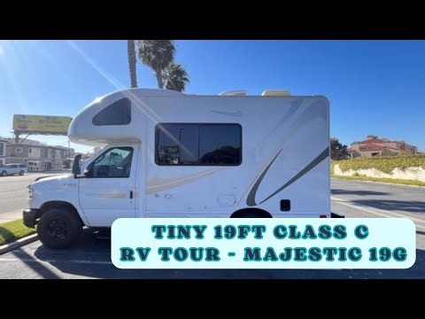 TINY 19ft CLASS C RV TOUR/Tour inside my Tiny RV - Majestic 19G - Dragonfly 2.0