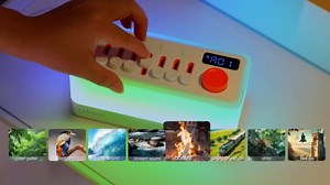 3-in-1 Sleep Sound Machine with 8 Mixable Nature Sounds, Portable Bluetooth Speaker & 12-Color Night Light, White Noise, Sleep Timer & Breathing Exercises for Babies, Kids, and Adults