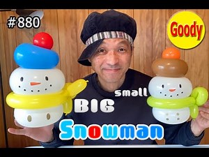 [Balloon Art] 🎄 BIG Snowman balloon tutorial ❄⛄❄ How to make a snowman 🎄 Christmas ideas [Balloon...