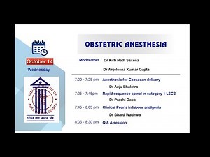 Obstetric Anesthesia - Module 1 | ICA Academics