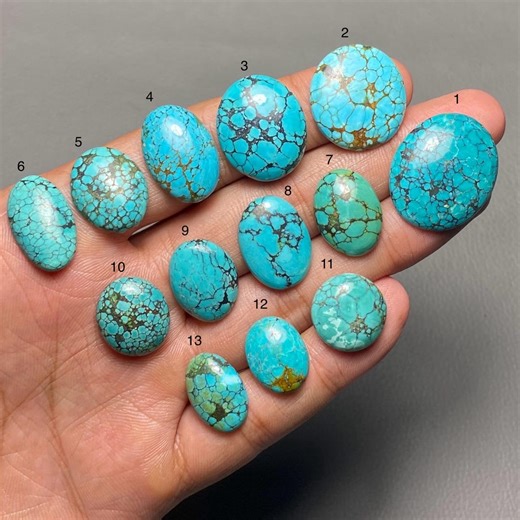 Tibetan Turquoise A One Quality 100% Natural Tibetan Turquoise Cabochon Loose Gemstone for Making Jewelry SF-1984 - Etsy