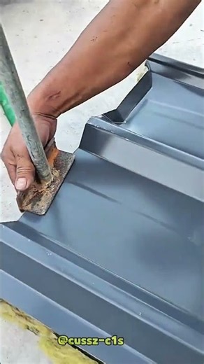 Easy and Fast Way to Straighten Bent Metal Roof Edges
