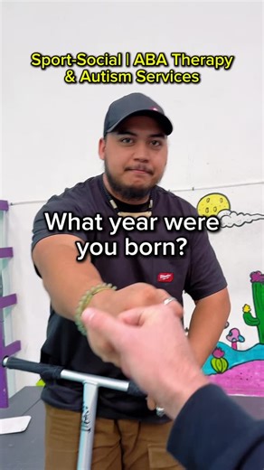 Sport-Social | ABA & Autism Services Through Sports, Art & Music on Instagram: "“What year were you born?” 😂 #funny #rbt #bcba #aba #abatherapy"