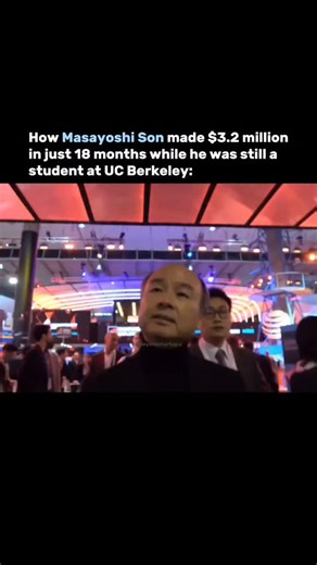 beyondstartup.s on Instagram: "Masayoshi Son, the founder and CEO of SoftBank, once set a goal to earn $10,000 by working just five minutes a day. Instead, he surpassed his expectations, making $3.2 million over 18 months. This achievement stemmed from his strategy of leasing software to retailers, allowing him to generate income with minimal daily effort. Born in 1957 in Tosu, Japan, to a Korean immigrant family, Son faced challenges due to his heritage. He moved to the U.S. as a teenager, stud