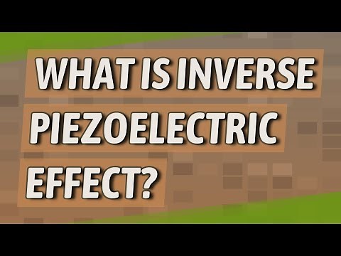 What is inverse piezoelectric effect?