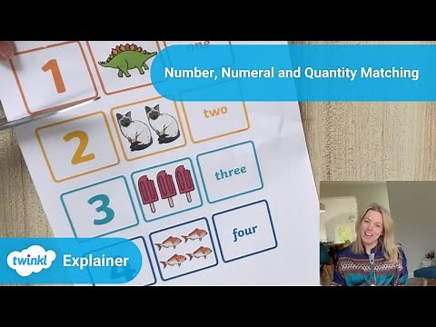 Numeral, Number Word and Quantity Matching Cards