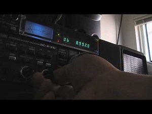 ICOM IC-R70 shortwave radio EAM's on 11175 and 8992 usb