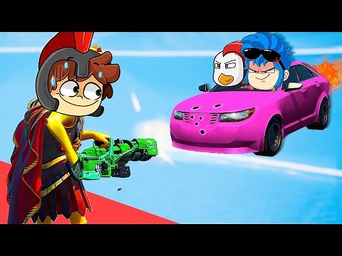 INVICTOR vs THE COMPAS in FORTNITE! 😱 CAR BATTLE in THE SAFE BASE of INVICTOR