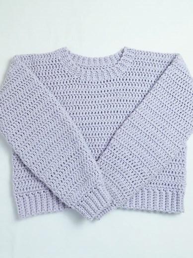 Easy Crochet Sweater Tutorial for Beginners on YouTube