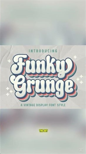 Funky Grunge Font — Retro Distressed Display Letters for Cricut & DIY