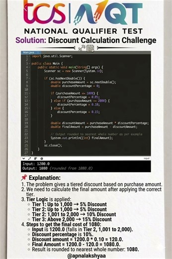 TCS NQT 21 March 2026 Shift 1: Q1 & Q2 Coding Solutions! 🔥#apnalakshyaa #tcs #nqt #tcsnqt #coding