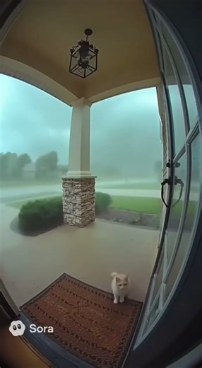 CAT GET TAKEN IN THE STORM FOG 🌫️