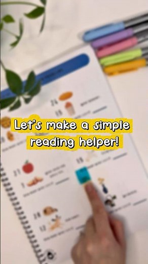 DIY Reading Helper for Kids (2-Minute Craft!) | #homeschooling
