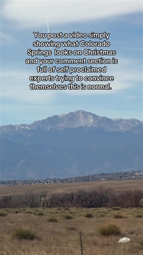 Unusual Christmas Weather in Colorado Springs