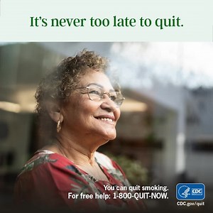 56K views · 47 reactions | Regardless of age, an important action to improve health is to quit smoking. Visit CDC.gov/quit. #HealthyAgingMonth | CDC Tobacco Free | Facebook