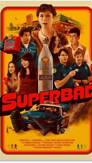 The Best Scenez on Instagram: "🎬 Superbad (2007) 🎬 Superbad is a raunchy comedy directed by Greg Mottola that follows co-dependent high school seniors Seth (Jonah Hill) and Evan (Michael Cera) as they attempt to secure alcohol for a party to impress their crushes before graduation. Their chaotic, one-night quest involves a fake ID named “McLovin,” bumbling police officers, and separated adventures that test their friendship. Seth is hit by a car driven by a strange man named Francis (Jo Lo Tru