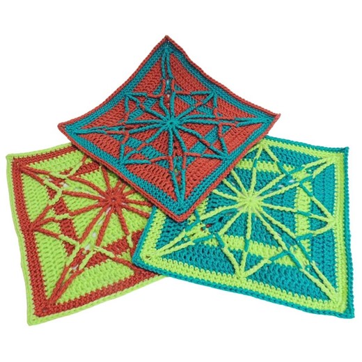 Archie Argyle Square Crochet Pattern - Intermediate - Worsted Yarn - Seamless - Colorwork - Written & Video - PDF Pattern - Etsy Canada