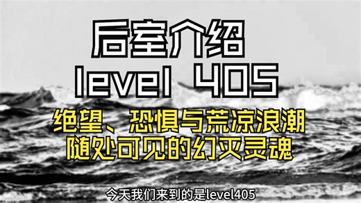 【Backrooms 后室】level 405 绝望、恐惧与荒凉浪潮，随处可见的幻灭灵魂【介绍】