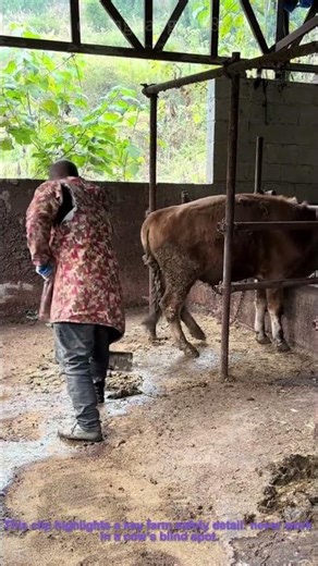 Farm Safety Tip: Avoid a Cow’s Blind Spot When Cleaning Manure