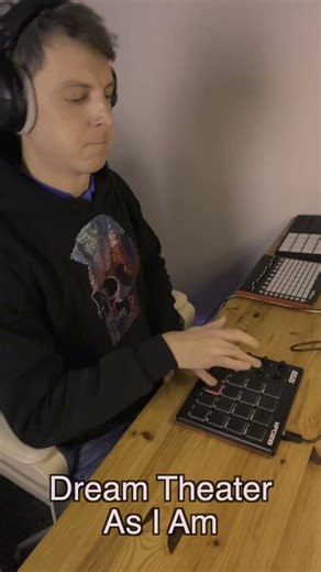 Finger Drumming on AKAI MPD218 Dream Theater - As I Am Live Cover #fingerdrumming #akai #drumcover